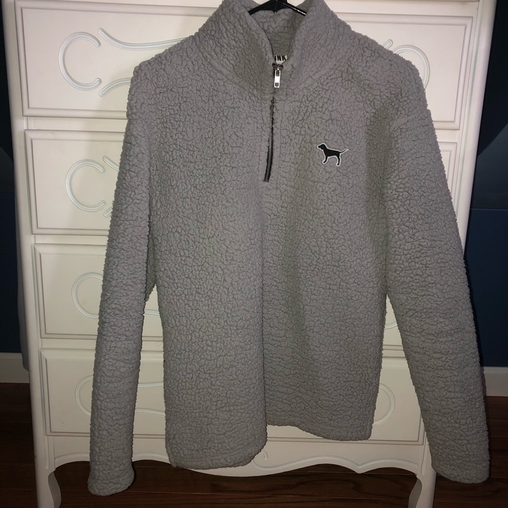 PINK Sherpa Quarter Zip